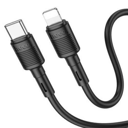 ΚΑΛΩΔ USB-TYPE C HOCO ΣΕ LIGHTNING  X83 BLACK 1m